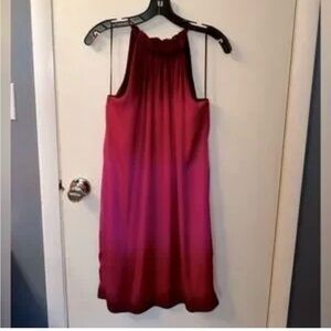 Vince 100% silk pink ombré dress